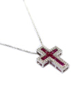 Art Deco Ruby and Diamond cross - Tess Van Ghert