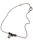 007 18KT Gold Pistol Bracelet with diamonds - Tess Van Ghert