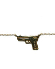 007 Pistol - Diamond Necklace - Tess Van Ghert