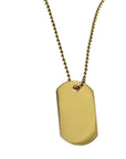 18K Gold Dog Tag - Tess Van Ghert