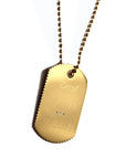 18K Gold Dog Tag - Tess Van Ghert