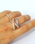 Architectural Baguette Diamond Ring - Tess Van Ghert