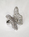 Baguette Diamond Butterfly Ring and Pendant - Tess Van Ghert