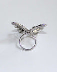 Baguette Diamond Butterfly Ring and Pendant - Tess Van Ghert