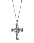 Baguette Diamond Cross Necklace - Tess Van Ghert