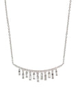 Baguette diamond fringe necklace - Tess Van Ghert