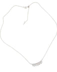Baguette diamond fringe necklace - Tess Van Ghert