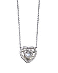 Baguette Diamond Heart Necklace - Tess Van Ghert