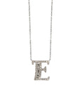 Baguette Diamond letter necklace - Tess Van Ghert