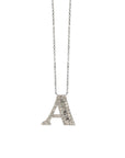 Baguette Diamond letter necklace - Tess Van Ghert