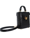 Bon Bon Bag - Black Alligator - Tess Van Ghert