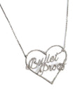 Bullet Proof Heart - 18K Gold And Diamond Necklace - Tess Van Ghert