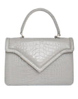 Chelsea Bag - Pearl Grey Alligator - Tess Van Ghert