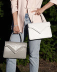 Chelsea Bag - Pearl Grey Alligator - Tess Van Ghert