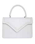 Chelsea Bag - White Crocodile - Tess Van Ghert