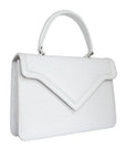 Chelsea Bag - White Crocodile - Tess Van Ghert