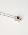 Christmas Star- Ruby and Diamond necklace - Tess Van Ghert