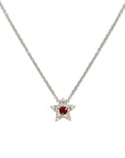 Christmas Star- Ruby and Diamond necklace - Tess Van Ghert