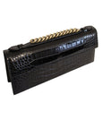 Concord Clutch - Black Alligator - Tess Van Ghert