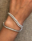 Curb Link Diamond Bracelet - Tess Van Ghert