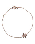 Delicate 18K Gold Hamsa Hand Bracelet with Diamonds - Tess Van Ghert