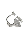 Floating Diamonds - 18k White Gold and Diamonds - Ring - Tess Van Ghert - 2