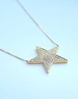 Gold and Diamond Rock Star Necklace - Tess Van Ghert