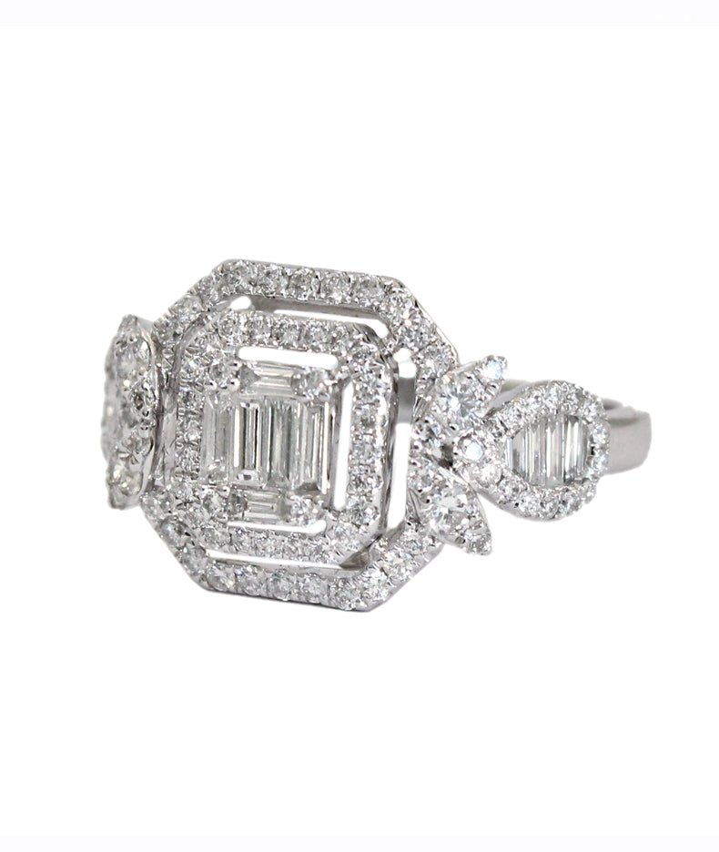 Legacy Signet - 18K White Gold and Diamonds - Tess Van Ghert