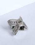 Magnificent Criss Cross Baguette Diamond Ring - Tess Van Ghert