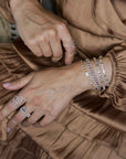 Open Shield - 18K gold and diamonds - Tess Van Ghert