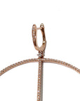 Large Peace Sign Earrings - Tess Van Ghert - 3 - Close up on latch of single earring