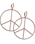 Large Peace Sign Earrings - Tess Van Ghert - 1 - Two earring wide photo