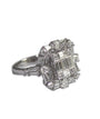 Side angle of the Rising Flower - 18K Gold and Diamonds - Tess Van Ghert - 1 - Statement ring by Tess Van Ghert