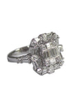 Side angle of the Rising Flower - 18K Gold and Diamonds - Tess Van Ghert - 1 - Statement ring by Tess Van Ghert
