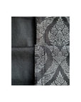 The Flamboyant - Dual Tone Jacquard Scarf - Black