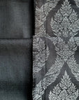 The Flamboyant - Dual Tone Jacquard Scarf - Taupe Grey - Tess Van Ghert