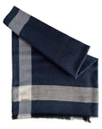 The Sophisticate - Wide Border Single Tone Scarf - Tess Van Ghert