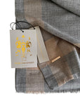 The Sophisticate - Wide Border Single Tone Scarf - Tess Van Ghert