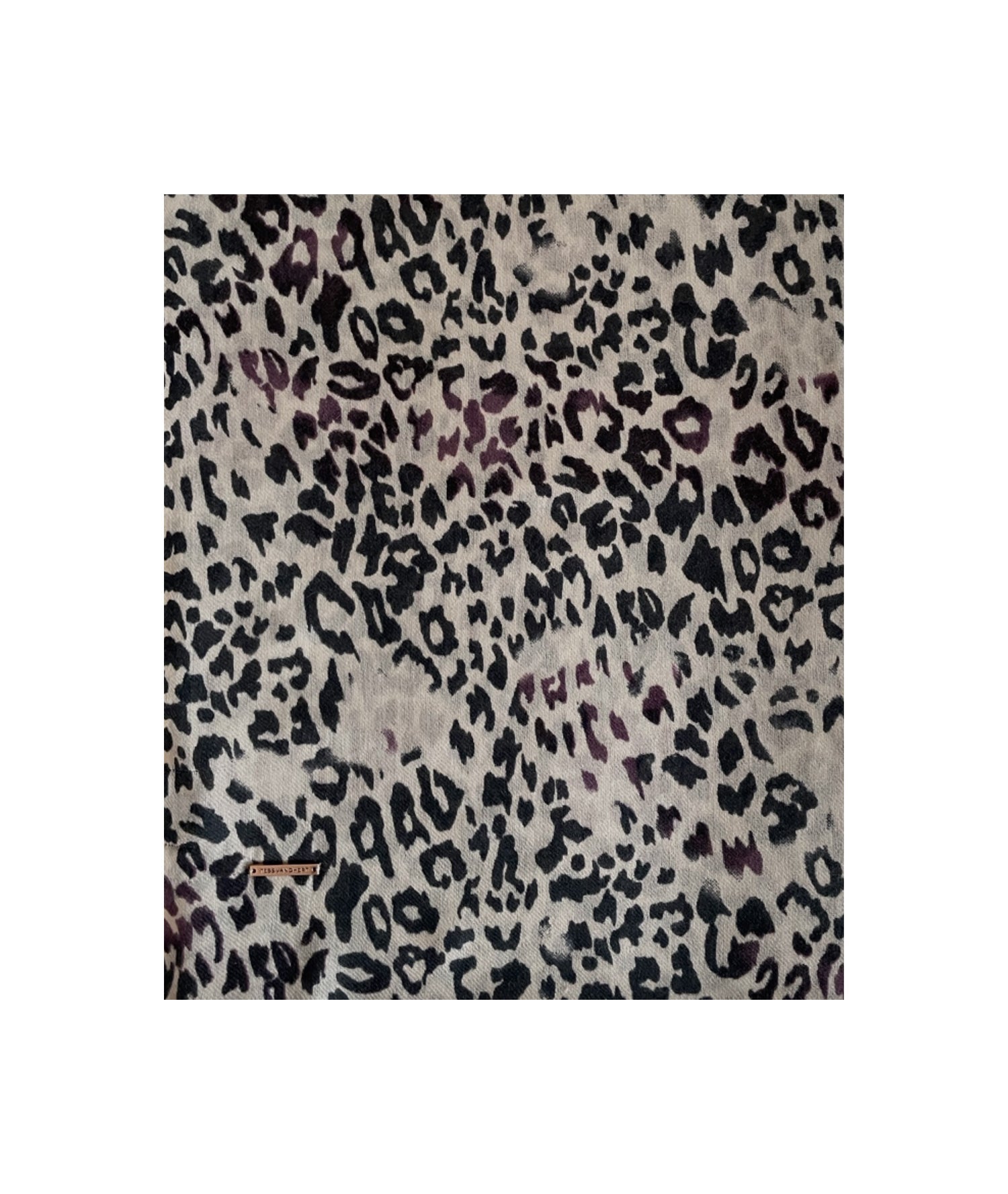 The Wild Thing - Leopard Print Scarf - Bordeaux - Tess Van Ghert