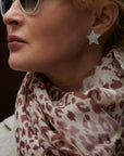The Wild Thing - Leopard Print Scarf - Bordeaux - Tess Van Ghert