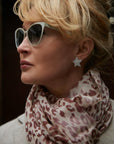 The Wild Thing - Leopard Print Scarf - Bordeaux - Tess Van Ghert