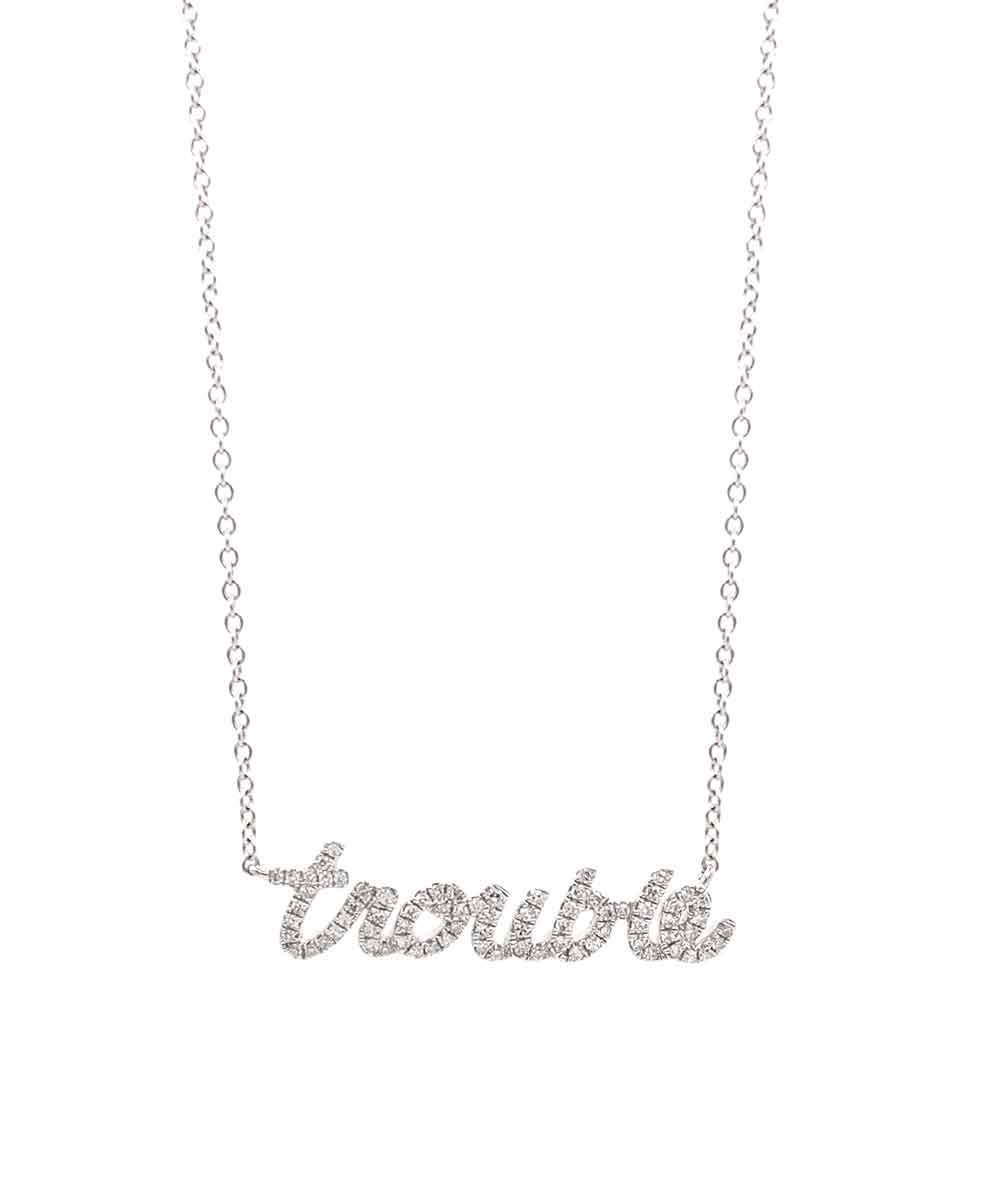 Trouble Diamond Necklace - Tess Van Ghert