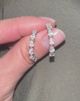 Crescent Pear Diamond earrings