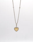 Yellow Diamond Heart Chain Necklace - Tess Van Ghert