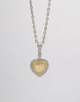 Yellow Diamond Heart Chain Necklace - Tess Van Ghert