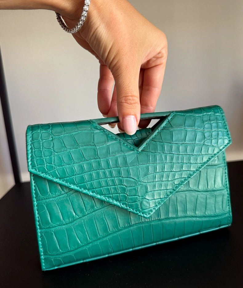 Zelda Bag - Malachite - Alligator Leather - Tess Van Ghert