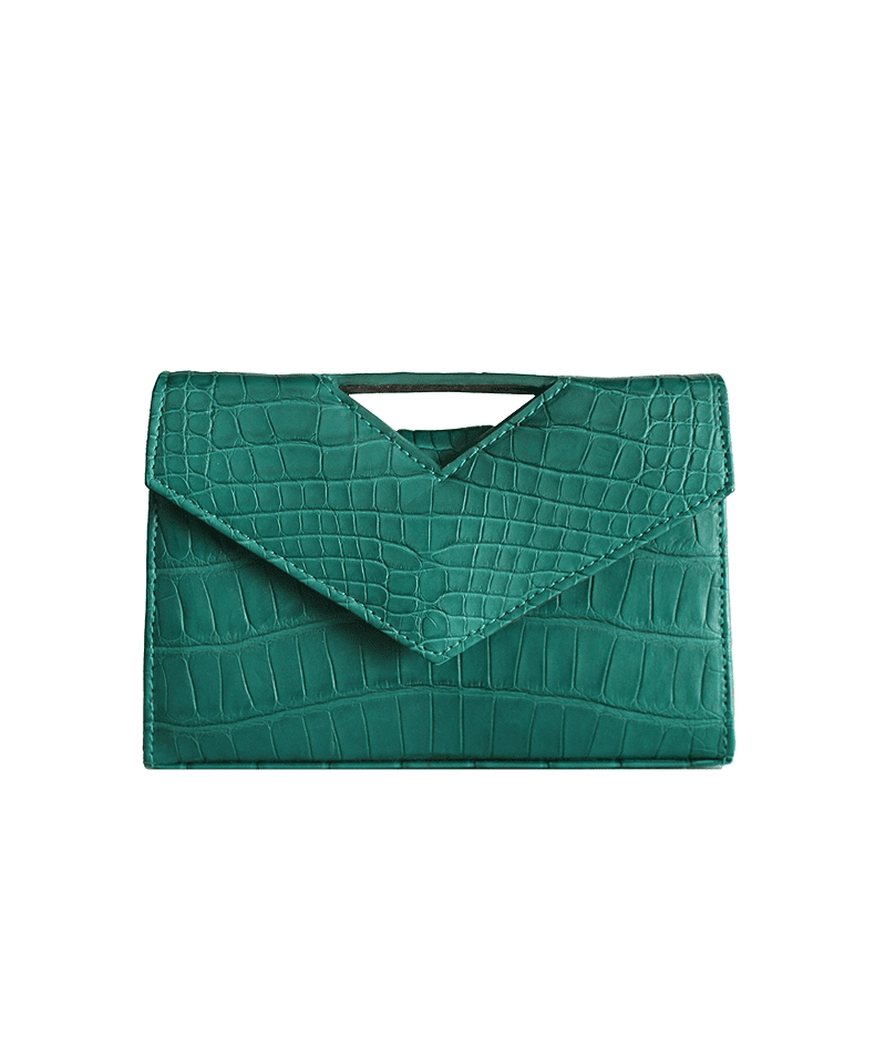 Zelda Bag - Malachite - Alligator Leather - Tess Van Ghert