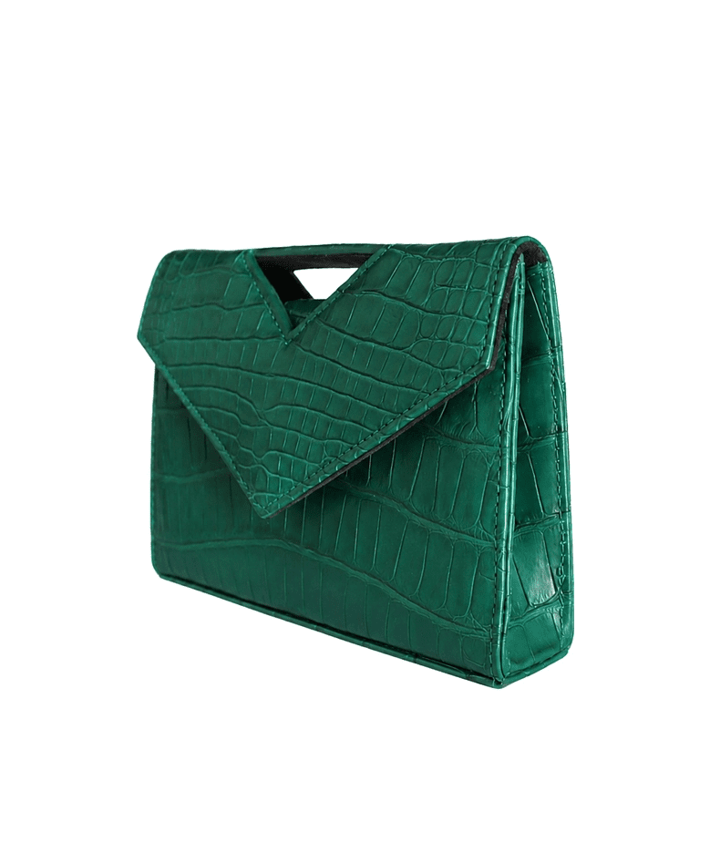 Zelda Bag - Malachite - Alligator Leather - Tess Van Ghert