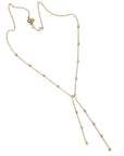 Bezel Diamond Double Rosary Necklace - Tess Van Ghert