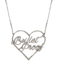 Bullet Proof Heart - 18K Gold And Diamond Necklace - Tess Van Ghert